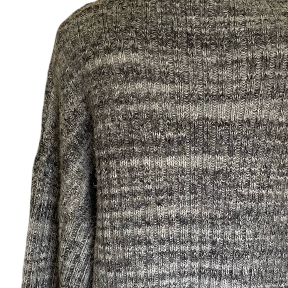 Old Navy Women's Grey/White Knit Oversized Tunic Loungewear Sweater. Sz L - Picture 2 of 16